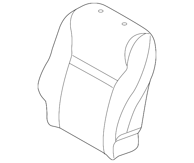 19185004 Деталь SEAT BACK COVER, LEFT