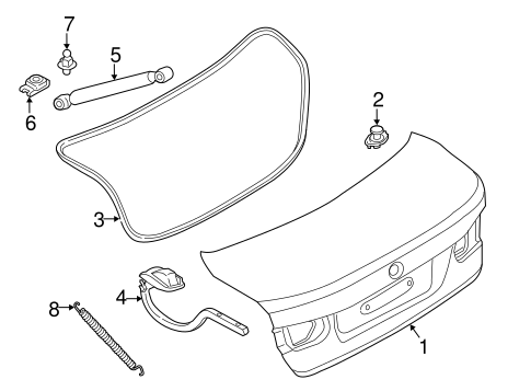 Trunk for 2014 BMW 320i #0