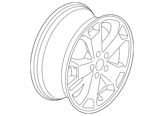 DT1Z-1007-E WHEEL, ALLOY