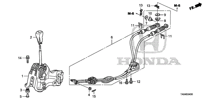Chassis/Shift Lever for 2008 Honda ACCORD SEDAN #1