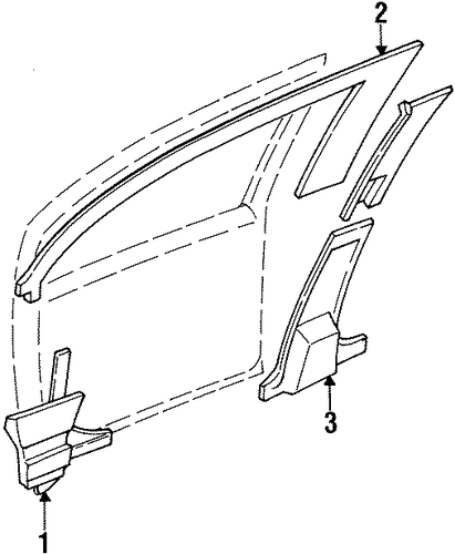 Tracer INTERIOR TRIM - PILLARS