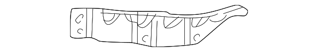 3W6Z-17B749-AA Деталь BUMPER COVER MOUNT BRACKET, RIGHT
