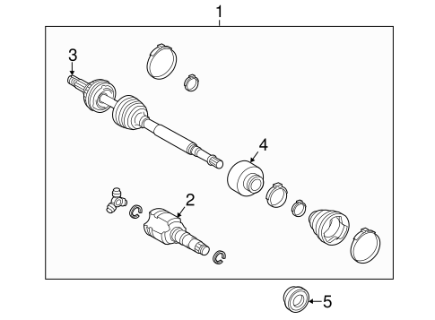 FRONT SUSPENSION/DRIVE AXLES for 2014 Toyota Corolla #1