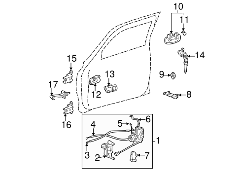 BODY/LOCK & HARDWARE for 2006 Toyota Sequoia #1
