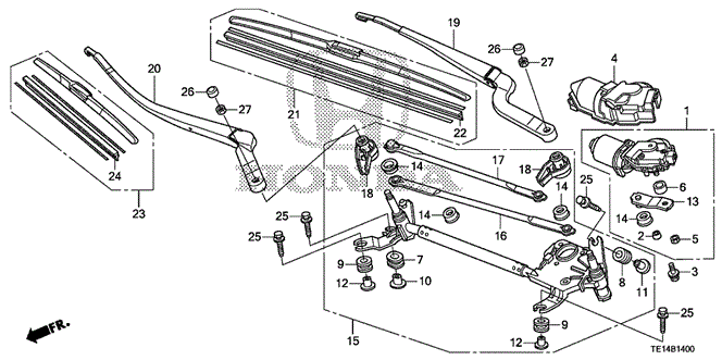 Electrical/Exhaust/Heater/Fuel/Front Windshield Wiper for 2012 Honda ACCORD COUPE #1