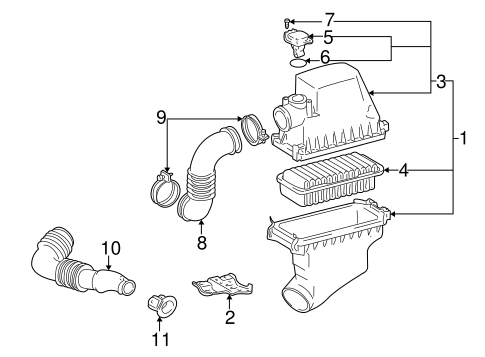 ENGINE/AIR INTAKE for 2004 Toyota Echo #1