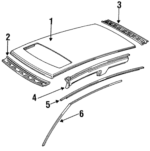 Rail, L Roof Side Rail, L Roof Side