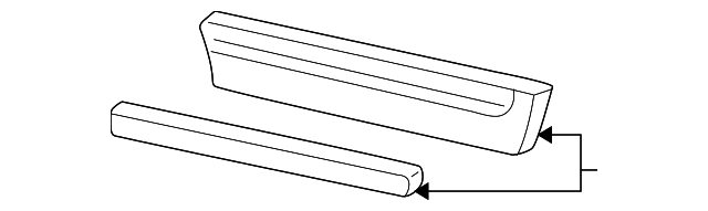 4F2Z-1720878-CAPTM Деталь BODY SIDE MLDG, RIGHT
