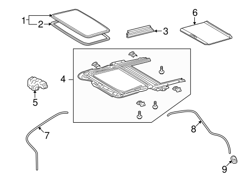 BODY/SUNROOF for 2011 Toyota Matrix #1