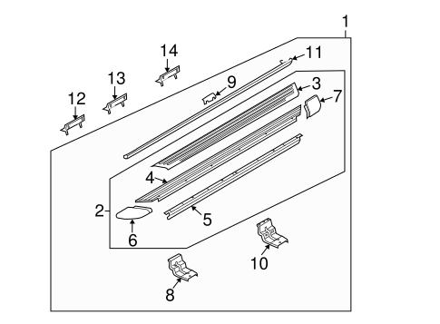 Body/Running Board for 2010 Ford Explorer #2