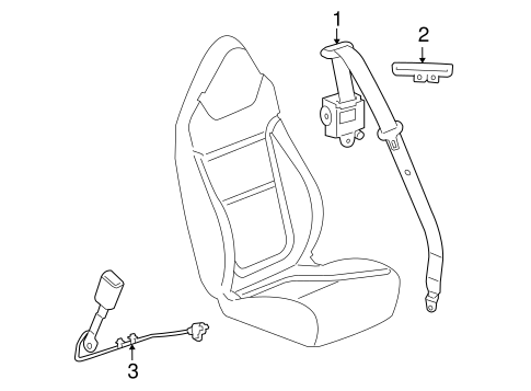 Solstice FRONT SEAT BELTS