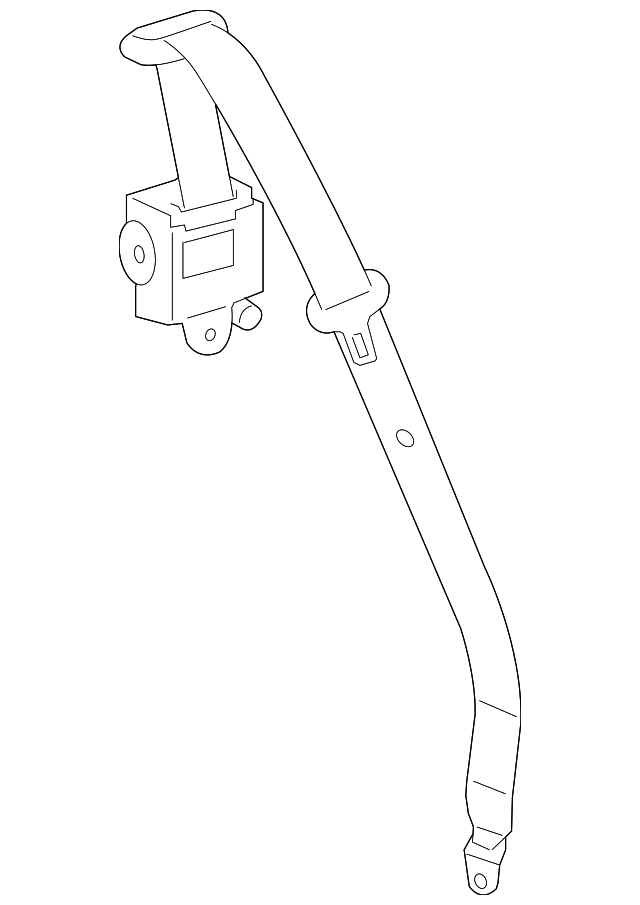 19177324 Деталь BELT & RETRACTOR, LEFT