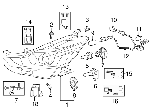 ELECTRICAL/HEADLAMP COMPONENTS for 2015 Toyota Prius V #5