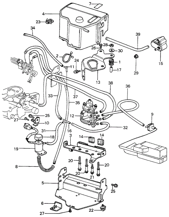 ENGINE/NO. 2 CONTROL BOX (4) for 1982 Honda CIVIC HATCHBACK #1