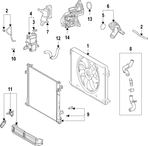 Water Pump for 2019 Toyota RAV4 #7