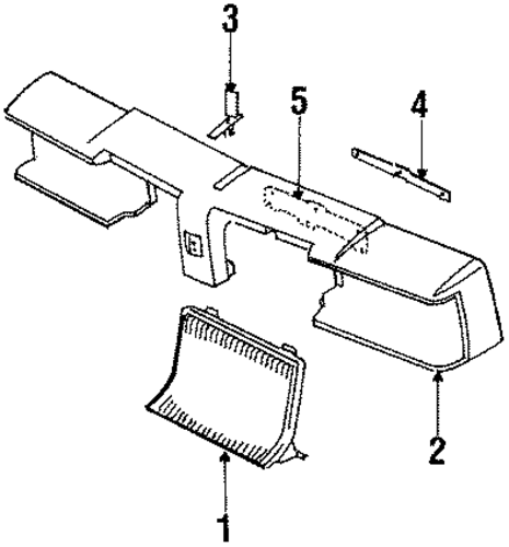 Cutlass Salon GRILLE & COMPONENTS