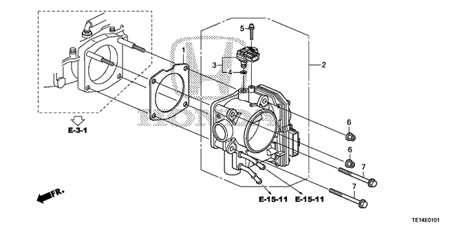 Engine/Throttle Body (V6) for 2012 Honda ACCORD COUPE #1