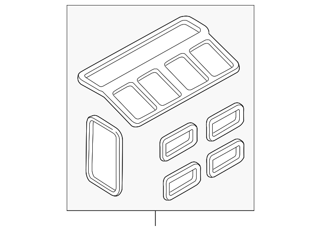 LR036376 Деталь AC & HEATER ASSY SEAL KIT