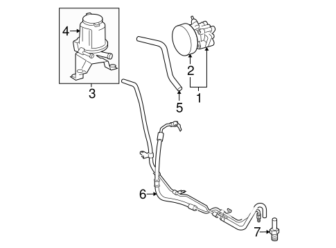 STEERING/PUMP & HOSES for 2014 Toyota Tacoma #1