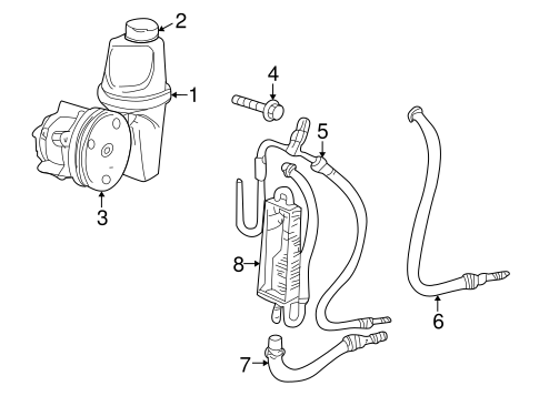 Pump & Hoses for 2011 Ram Dakota #0