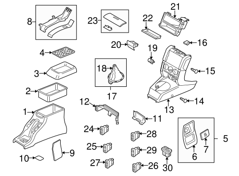 Freelander CENTER CONSOLE