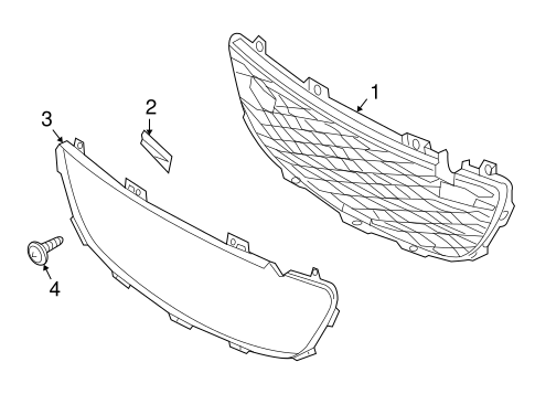 Grille & Components for 2012 Mazda MX-5 Miata #1
