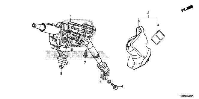 CHASSIS/STEERING COLUMN for 2012 Honda INSIGHT #1