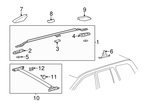 BODY/LUGGAGE CARRIER for 2014 Toyota Land Cruiser #1