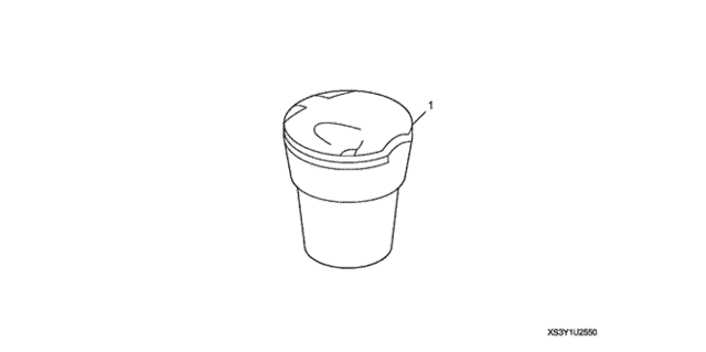 Ashtray (Cup Holder Type) for 2012 Honda CIVIC COUPE #0