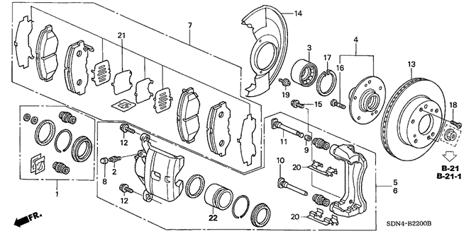 CHASSIS/FRONT BRAKE (1) for 2006 Honda ACCORD COUPE #1