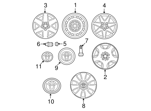 FRONT SUSPENSION/WHEELS for 2002 Toyota Avalon #1