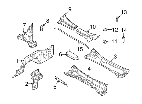 Body/Cowl for 2008 Ford F-350 Super Duty #2