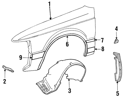 Mark VII EXTERIOR TRIM - FENDER