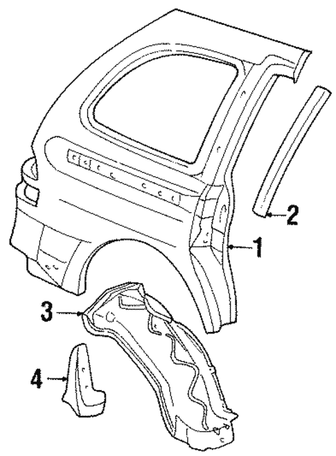 Side Panel & Components for 2000 Ford Windstar #0