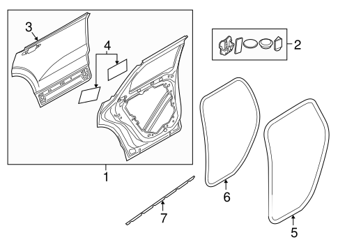 Door & Components for 2018 Volvo XC60 #1