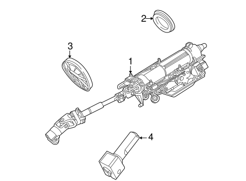 X-Type STEERING COLUMN ASSEMBLY
