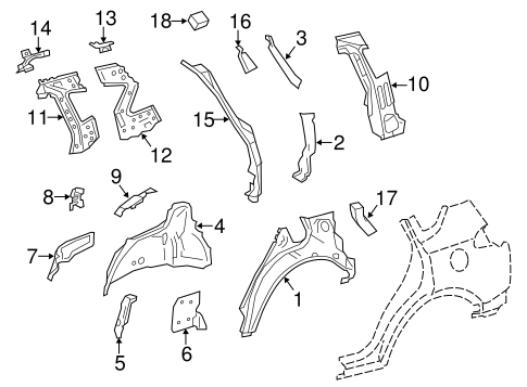 BODY/INNER STRUCTURE for 2015 Toyota RAV4 #1