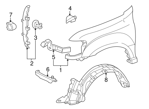BODY/FENDER & COMPONENTS for 2001 Toyota Sequoia #1