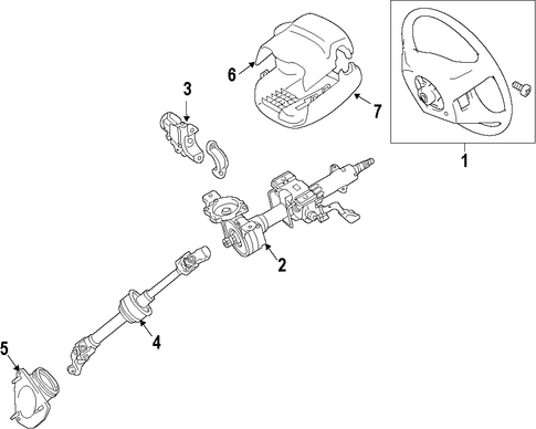 STEERING/STEERING COLUMN for 2016 Toyota Camry #1