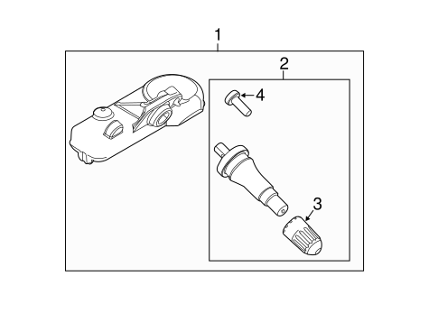 Electrical/Tire Pressure Monitor Components for 2013 Ford Edge #1