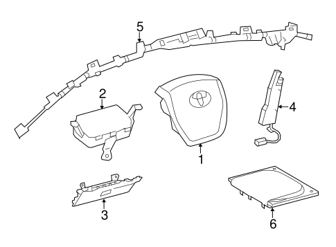 ELECTRICAL/AIR BAG COMPONENTS for 2014 Toyota Corolla #2
