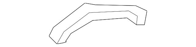 DT1Z-6141057-A Деталь OUTER WHEELHOUSE WEATHERSTRIP, LEFT