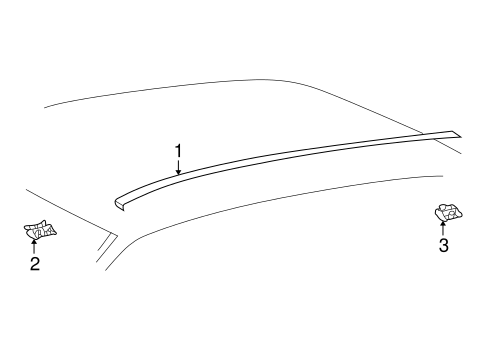 BODY/EXTERIOR TRIM - ROOF for 2001 Toyota Highlander #1