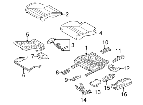 Panamera FRONT SEAT COMPONENTS 3