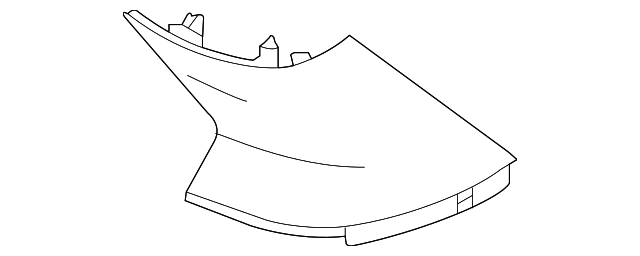 EMR500464NUG Деталь REAR PILLAR TRIM, RIGHT