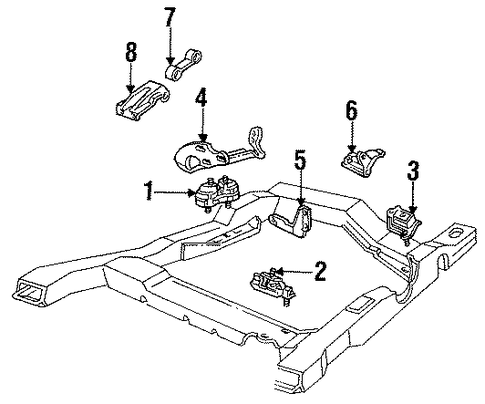 Cutlass Cruiser ENGINE & TRANS MOUNTING