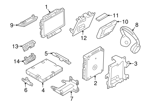 Range Rover ENTERTAINMENT SYSTEM COMPONENTS