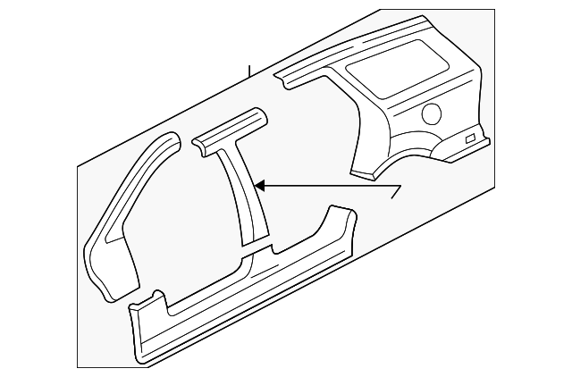 YS4Z7420010AA Деталь UNISIDE ASSY, RIGHT