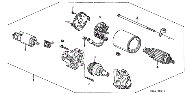 ENGINE/STARTER MOTOR (1) for 1999 Honda CIVIC SEDAN #1