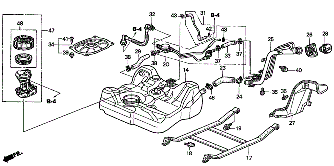 ELECTRICAL / EXHAUST / HEATER / FUEL/FUEL TANK (1) for 2004 Honda CIVIC COUPE #1